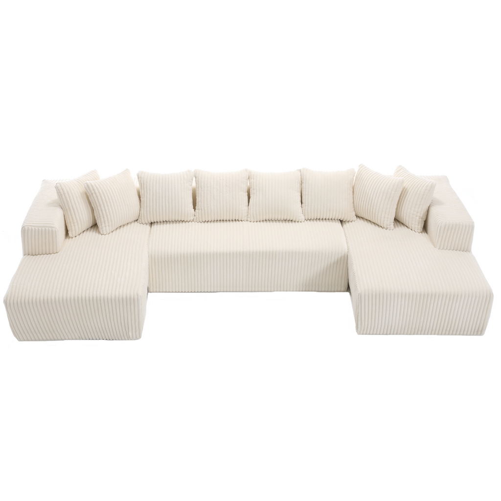 Oversized Modular Sectional Sofa, U-Shaped Sofa , Chaise Lounge, Upholstered 4 Seater, Free Combination Sofa