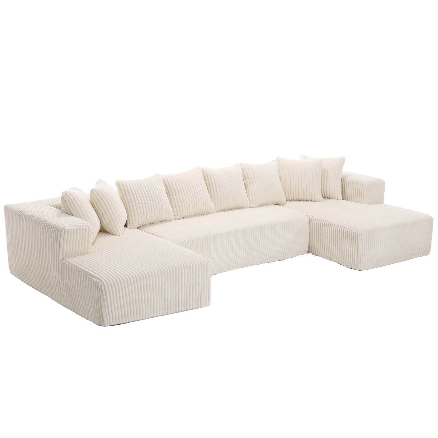 Oversized Modular Sectional Sofa, U-Shaped Sofa , Chaise Lounge, Upholstered 4 Seater, Free Combination Sofa