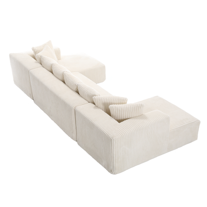Oversized Modular Sectional Sofa, U-Shaped Sofa , Chaise Lounge, Upholstered 4 Seater, Free Combination Sofa