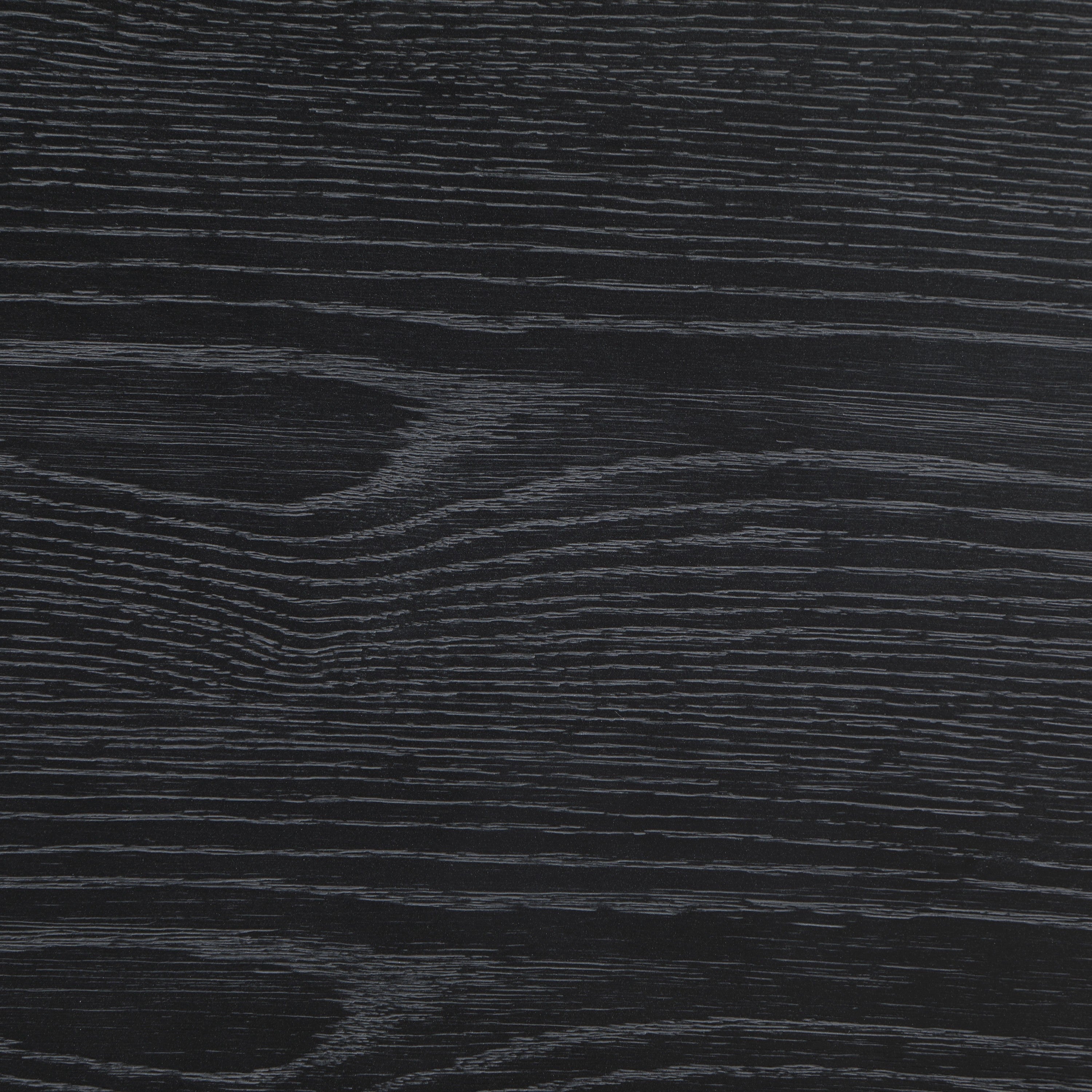 Danielle 2 Drawer Nightstand in Black with Gold Knobs, Modern Oak Veneer Design