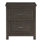 Transitional Style Bedroom Furniture 1pc Nightstand of 2 Drawers Dark Cherry Finish Wood