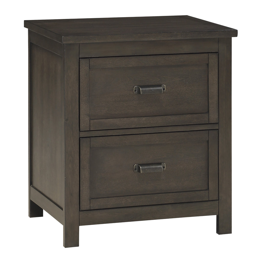 Transitional Style Bedroom Furniture 1pc Nightstand of 2 Drawers Dark Cherry Finish Wood