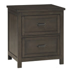 Transitional Style Bedroom Furniture 1pc Nightstand of 2 Drawers Dark Cherry Finish Wood