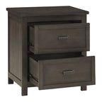Transitional Style Bedroom Furniture 1pc Nightstand of 2 Drawers Dark Cherry Finish Wood