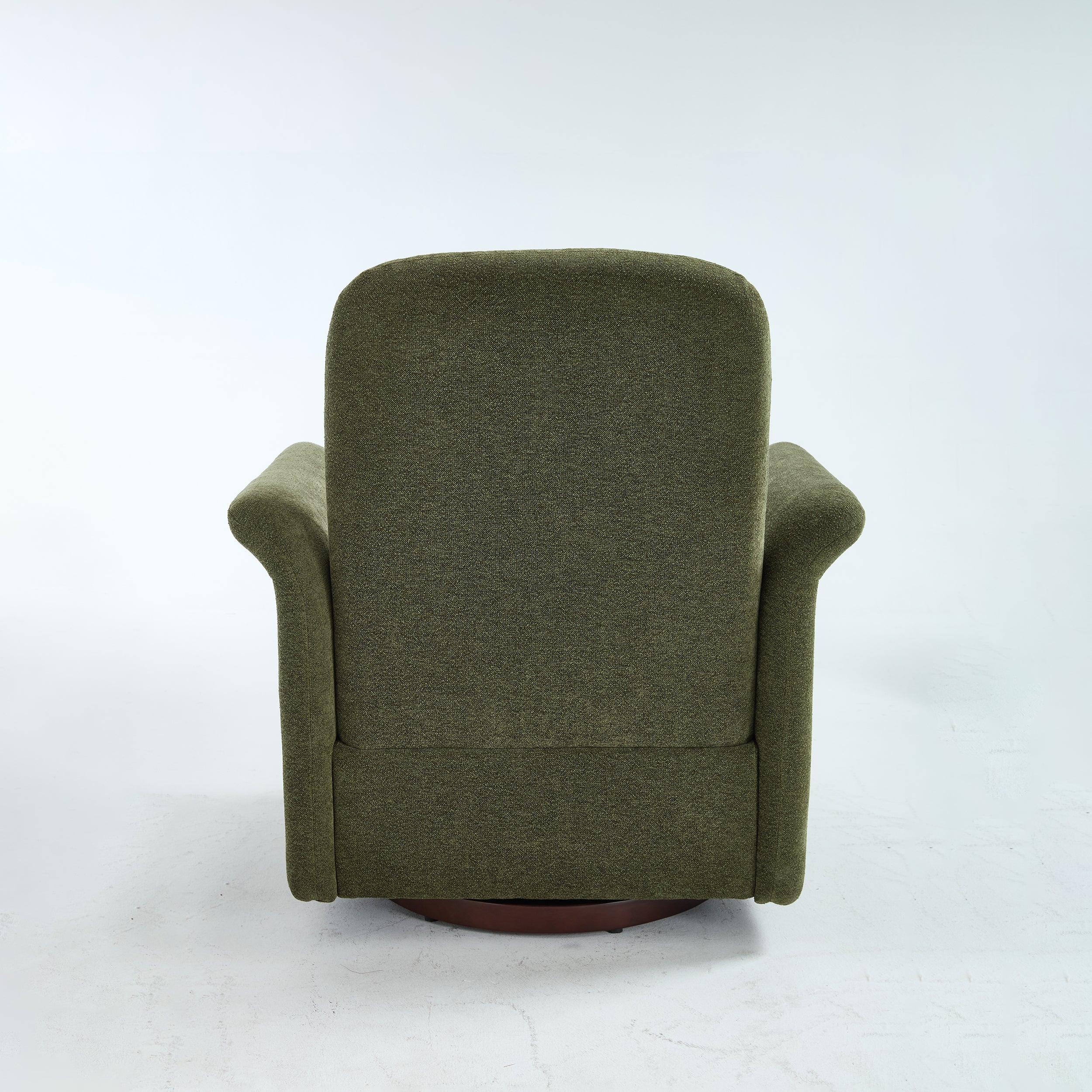 Swivel Accent Chair Modern Barrel Armchair with Wood Base for Bedroom Reading Waiting Living Room