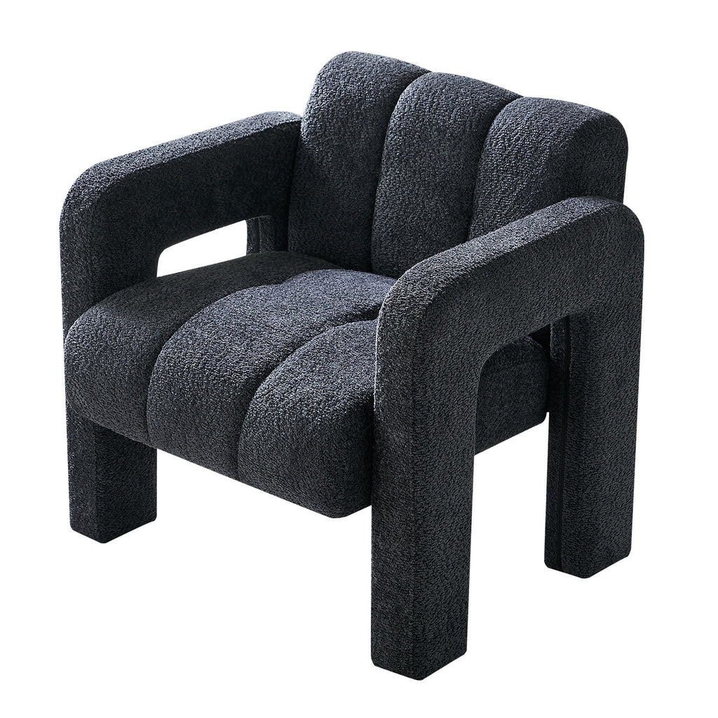 31.10 Wide Boucle Upholstered Accent Chair