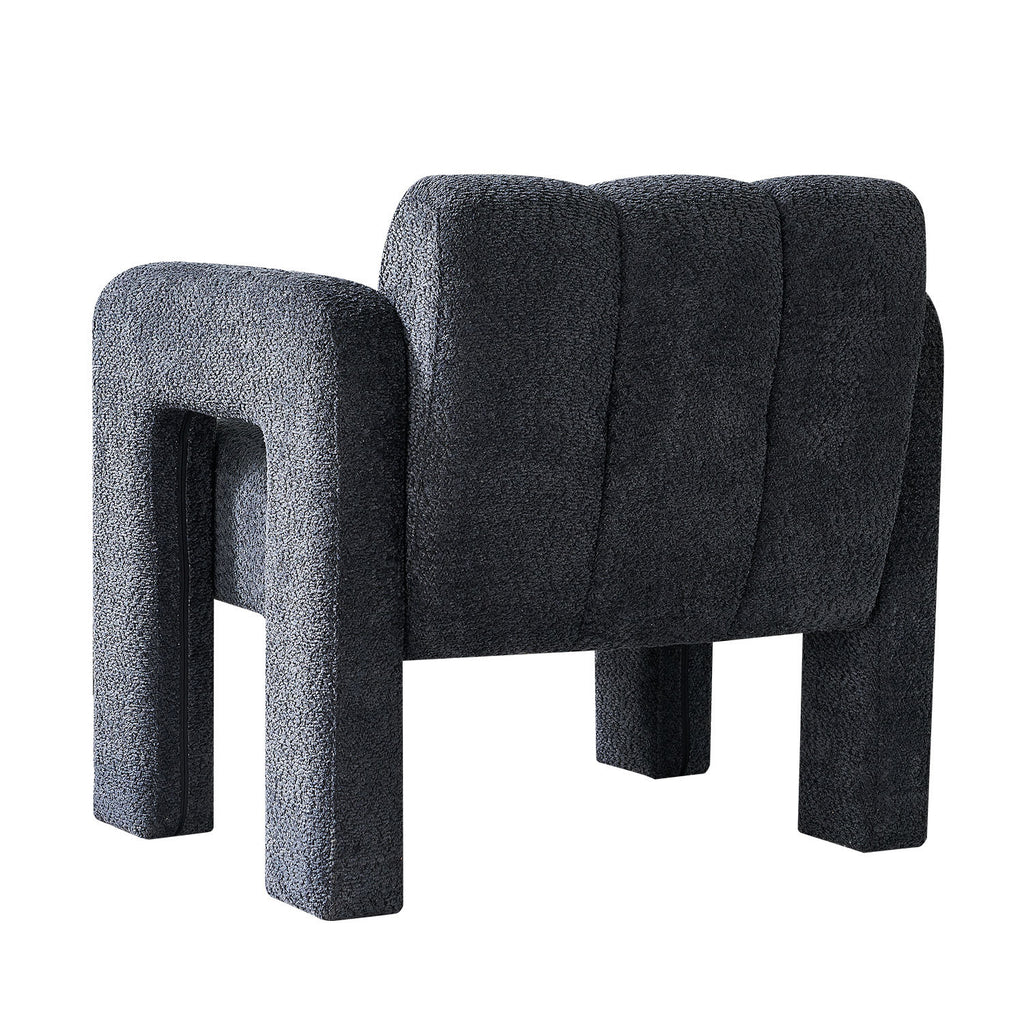 31.10 Wide Boucle Upholstered Accent Chair
