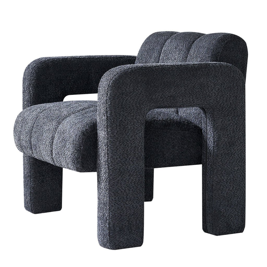 31.10 Wide Boucle Upholstered Accent Chair