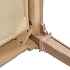 Dauphin 55' 3-Drawer Wood Executive Desk, Natural Brown Wood