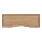 Dauphin 55' 3-Drawer Wood Executive Desk, Natural Brown Wood