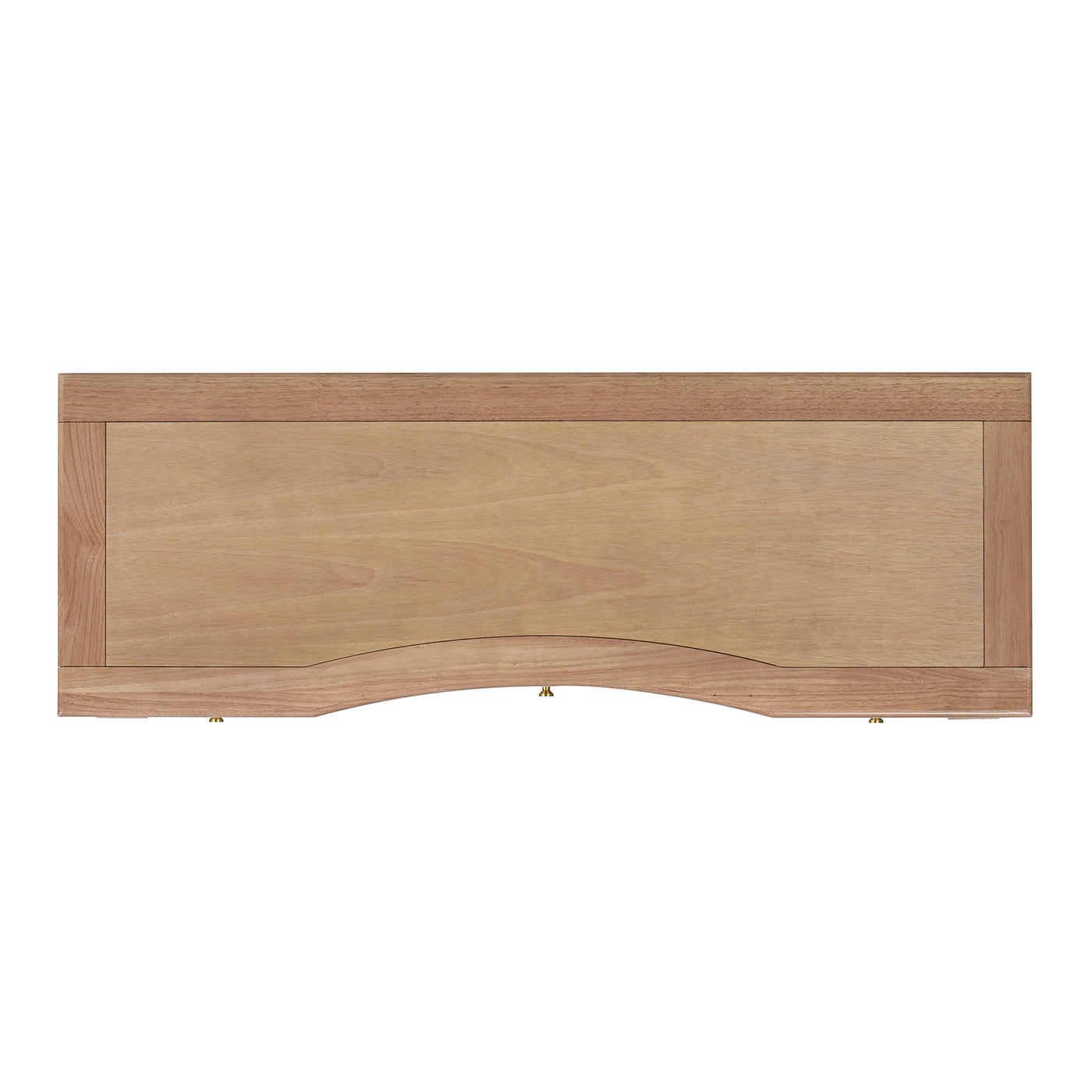 Dauphin 55' 3-Drawer Wood Executive Desk, Natural Brown Wood