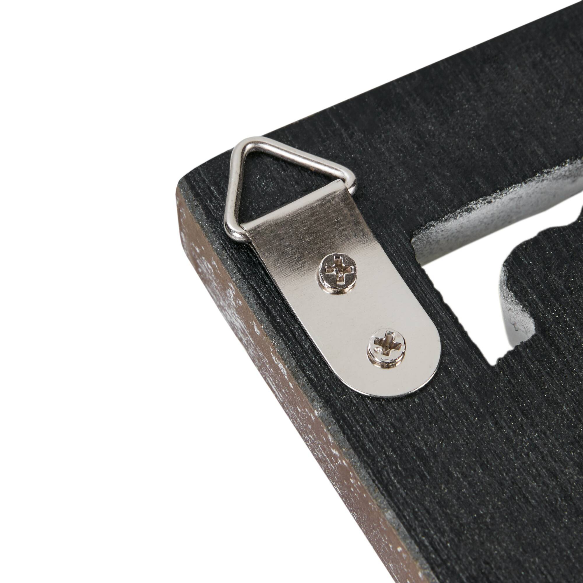 2 PCS Botanical Panel Distressed Carved Wood Wall Decor Set