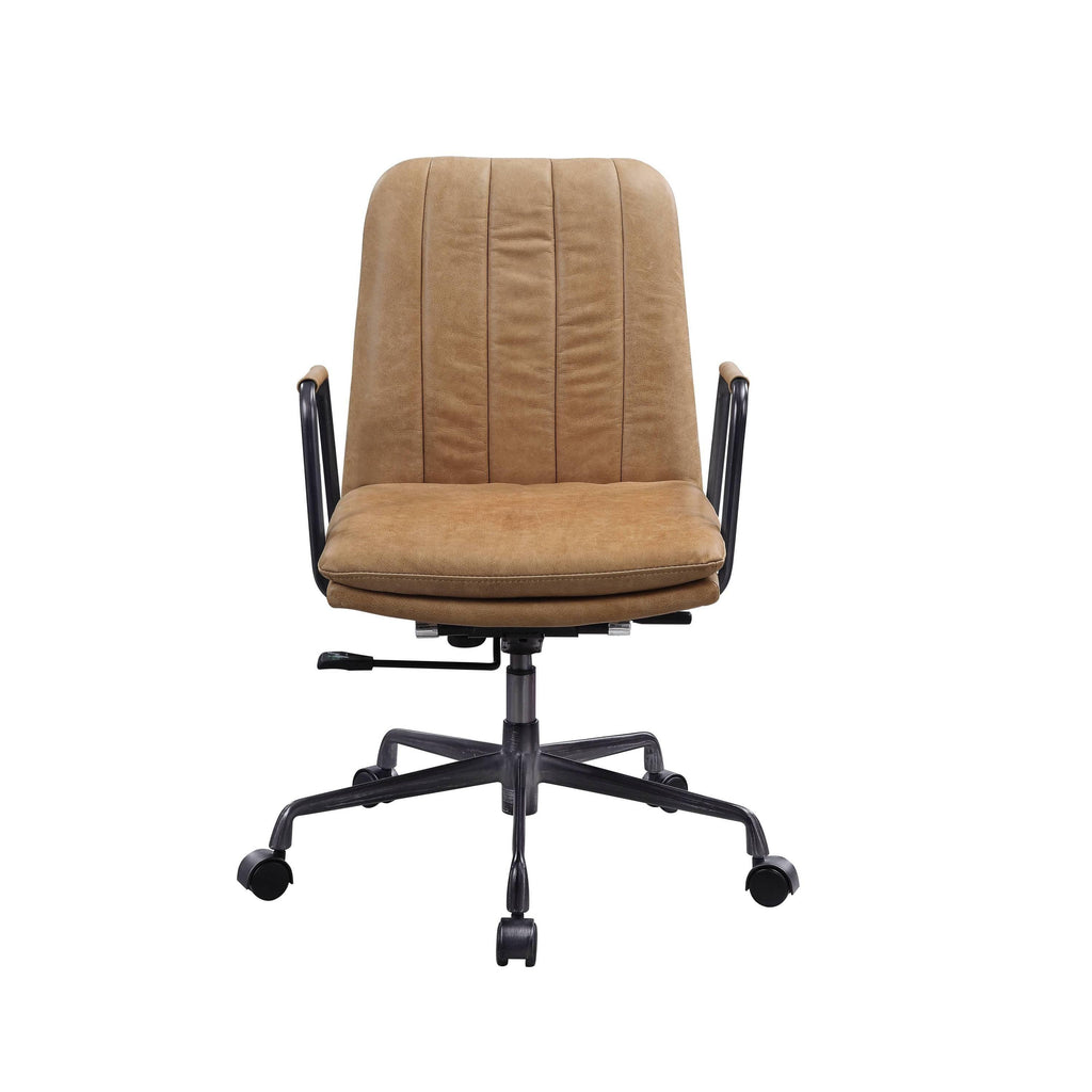 Eclarn Rum Top Grain Leather Executive Office Chair.