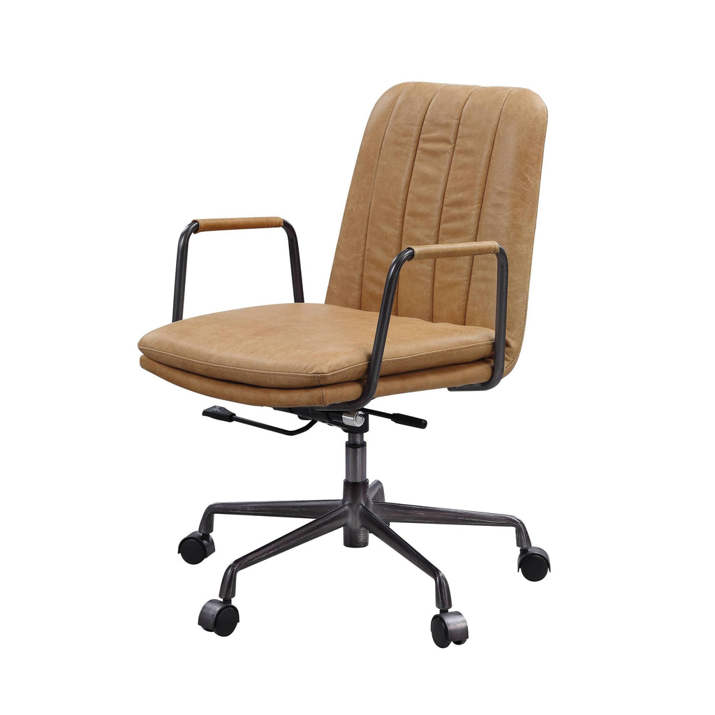 Eclarn Rum Top Grain Leather Executive Office Chair.