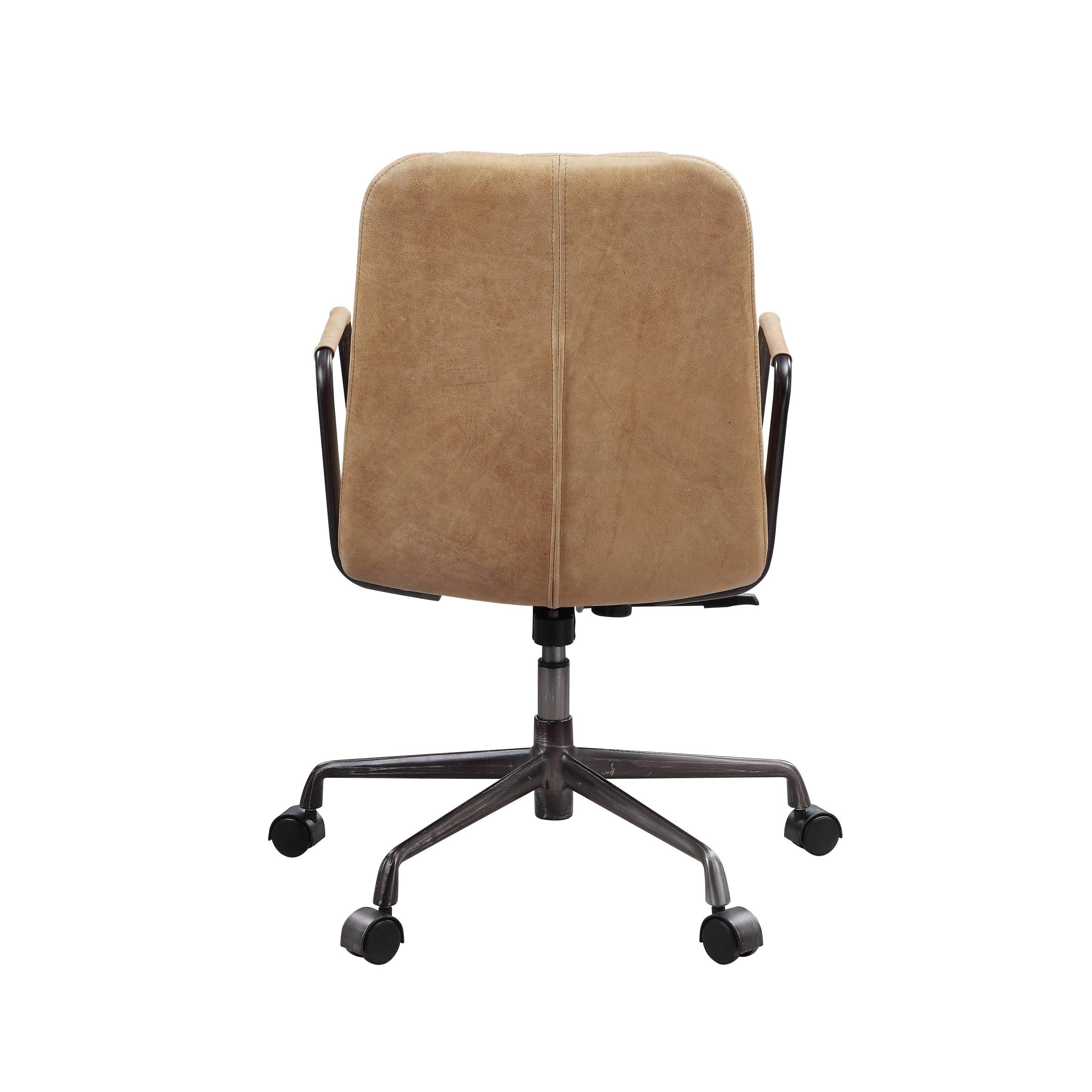 Eclarn Rum Top Grain Leather Executive Office Chair.