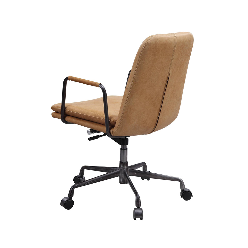 Eclarn Rum Top Grain Leather Executive Office Chair.