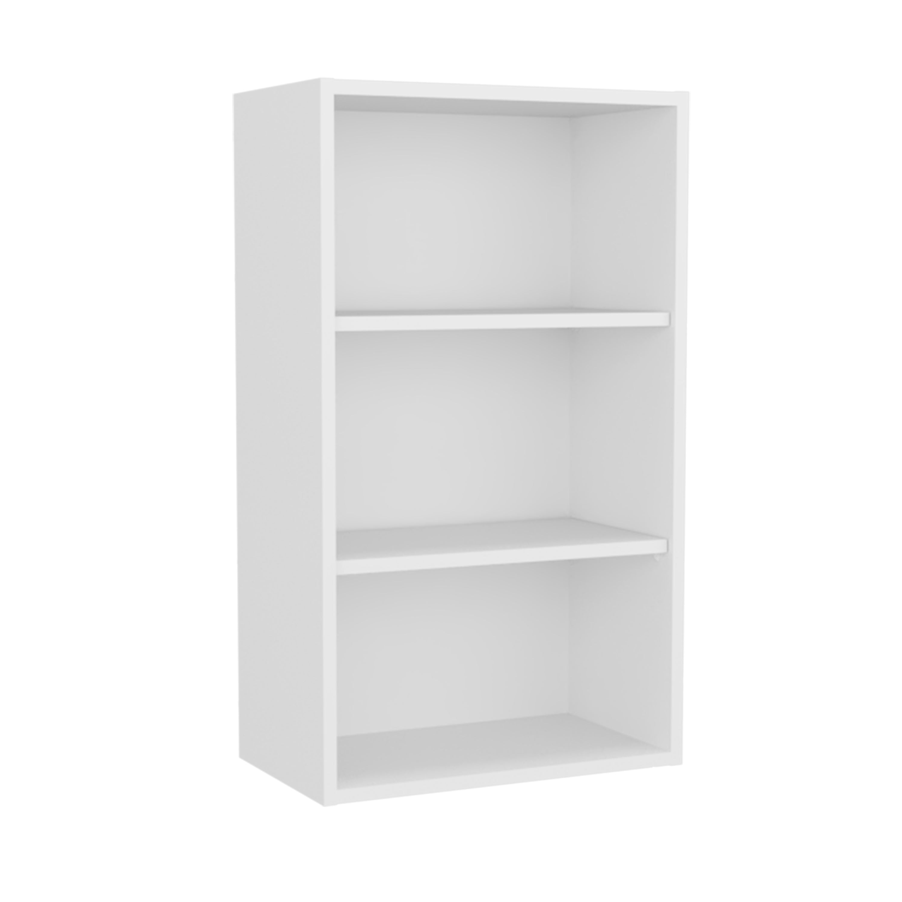 Eco 36 High Open 3-Tier Wall Cabinet, Wall Shelf, Storage Cabinet, Cube Shelf Bedroom, Office, Living Room, Garage White