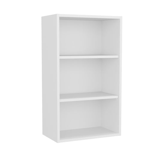 Eco 36 High Open 3-Tier Wall Cabinet, Wall Shelf, Storage Cabinet, Cube Shelf Bedroom, Office, Living Room, Garage White