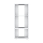 Eco 39 Tall Four-Tier Bookcase, Living Room, Storage Cabinet, Shelves White