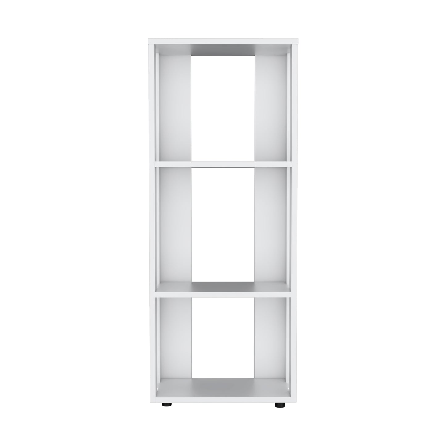 Eco 39 Tall Four-Tier Bookcase, Living Room, Storage Cabinet, Shelves White
