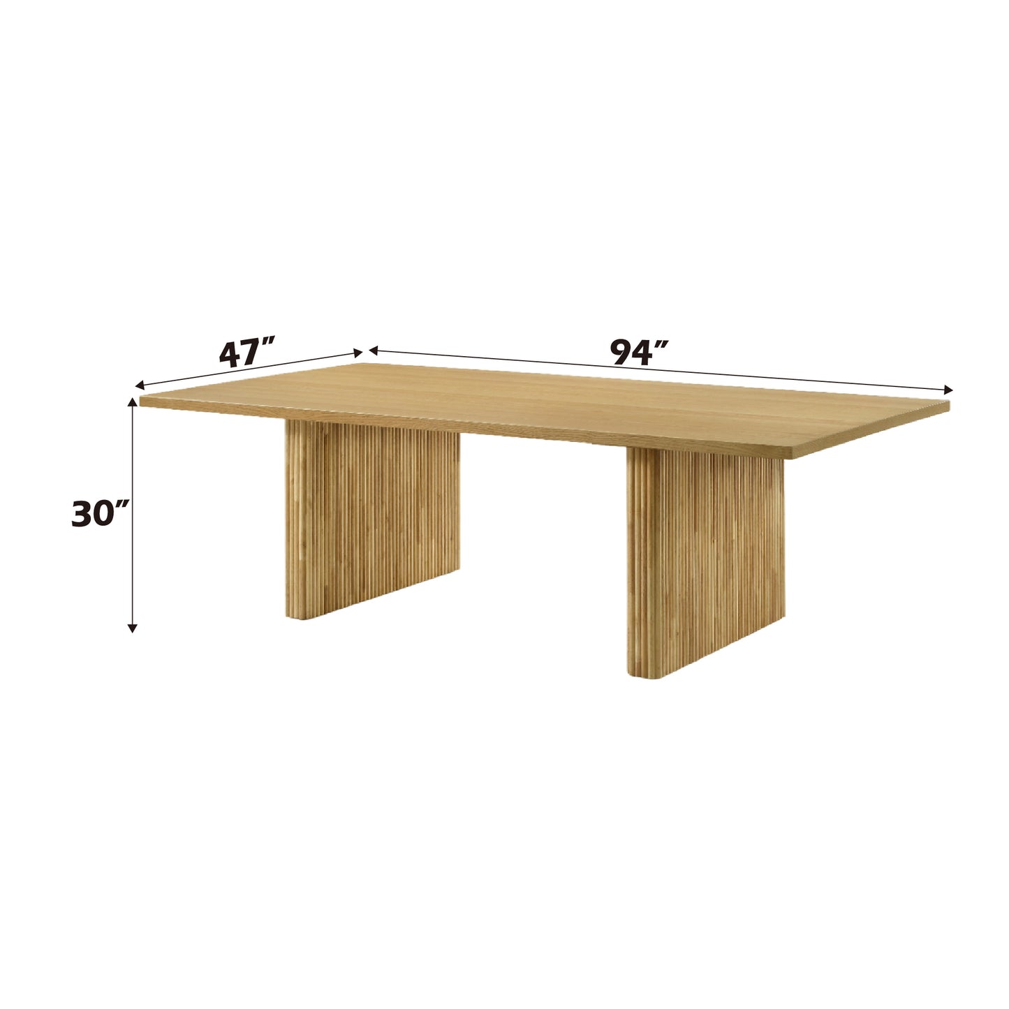 Einar Natural Finish Dining Table