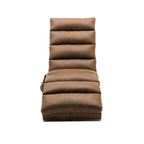 Linen Massage Chaise Lounge Indoor with Remote Control, Ergonomic Electric Massage Long Lounger, Coffee