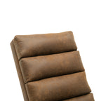 Linen Massage Chaise Lounge Indoor with Remote Control, Ergonomic Electric Massage Long Lounger, Coffee