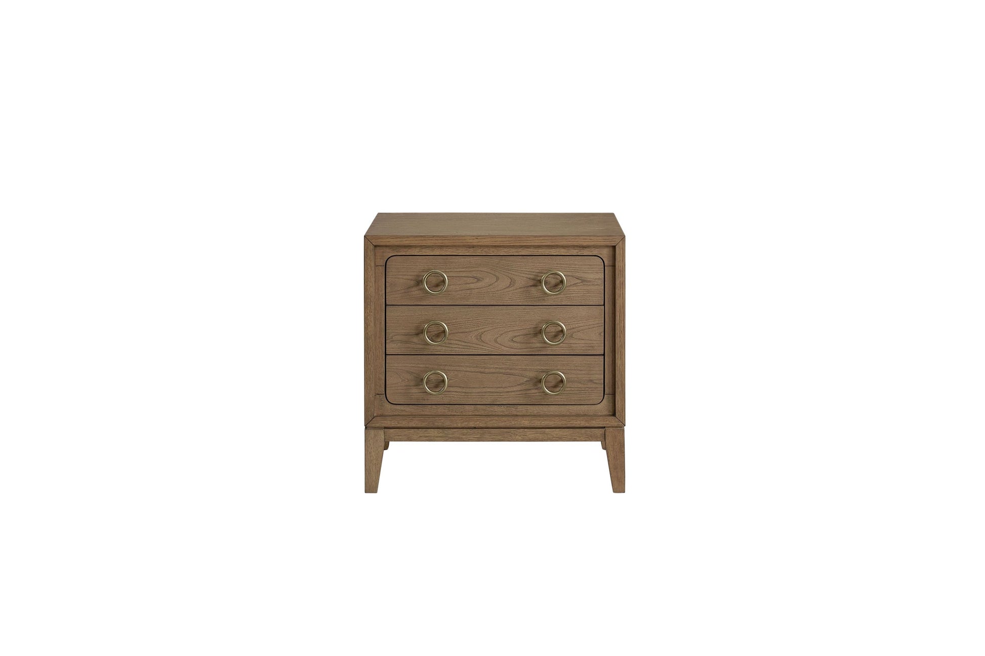 3 Drawer Nightstand with USB in Latte Finish