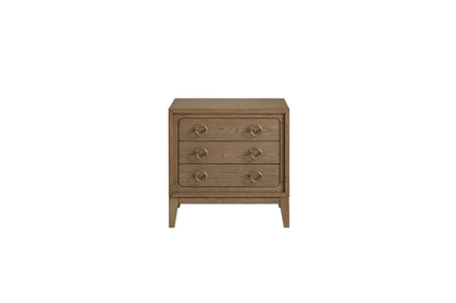 3 Drawer Nightstand with USB in Latte Finish