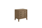 3 Drawer Nightstand with USB in Latte Finish