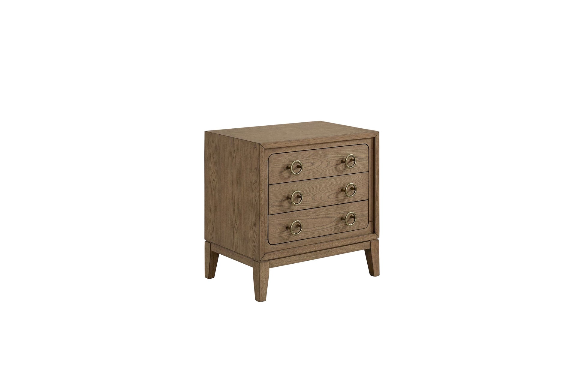3 Drawer Nightstand with USB in Latte Finish