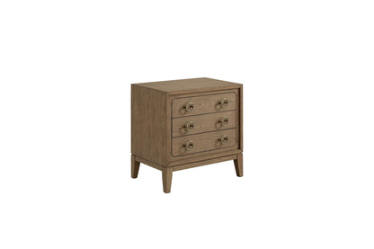 3 Drawer Nightstand with USB in Latte Finish