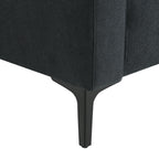 Luxurious L-Shaped Velvet Sectional Sofa with Convertible Ottoman - 4-Seater Modern Design - Groovy Boardz