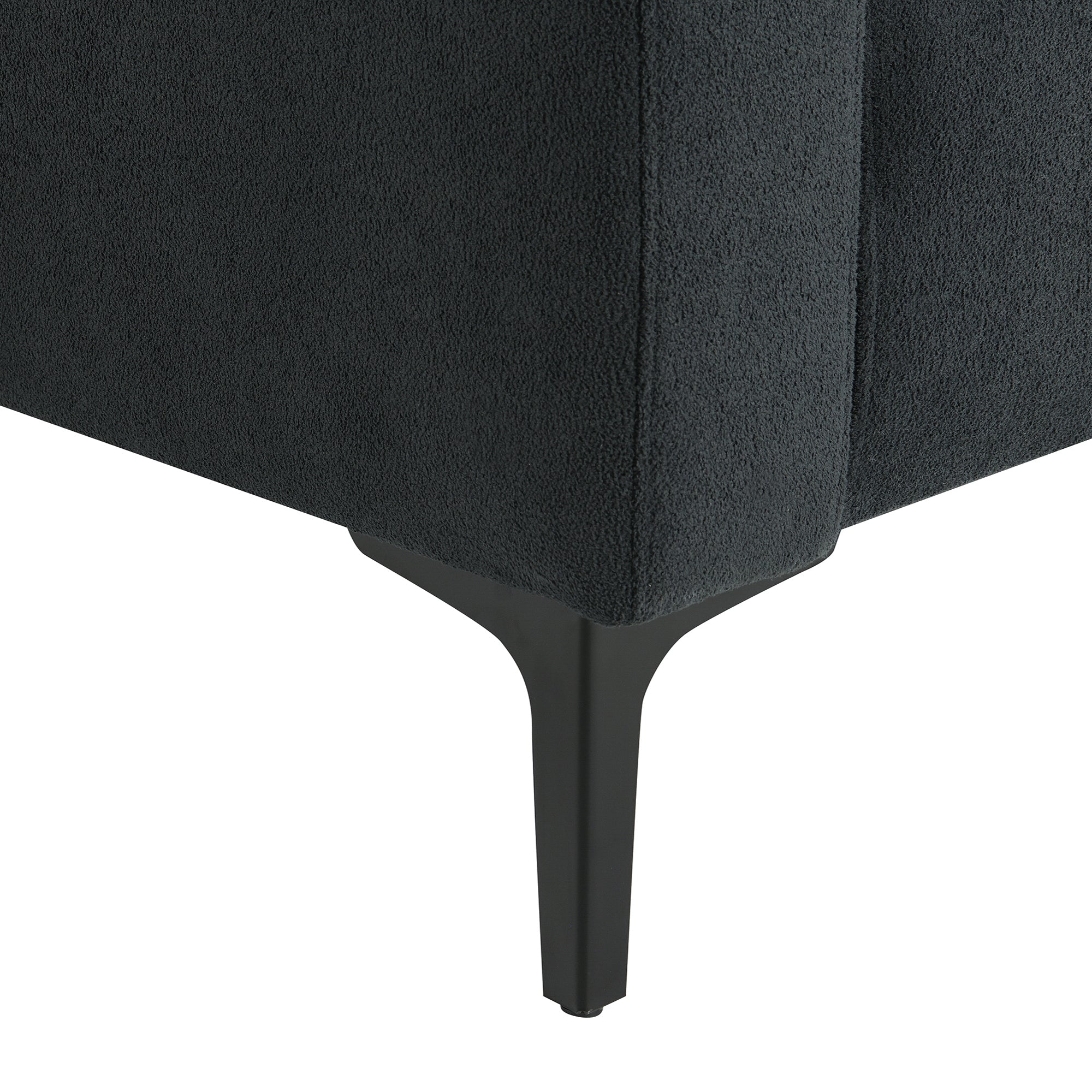 Luxurious L-Shaped Velvet Sectional Sofa with Convertible Ottoman - 4-Seater Modern Design - Groovy Boardz