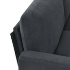 Luxurious L-Shaped Velvet Sectional Sofa with Convertible Ottoman - 4-Seater Modern Design - Groovy Boardz