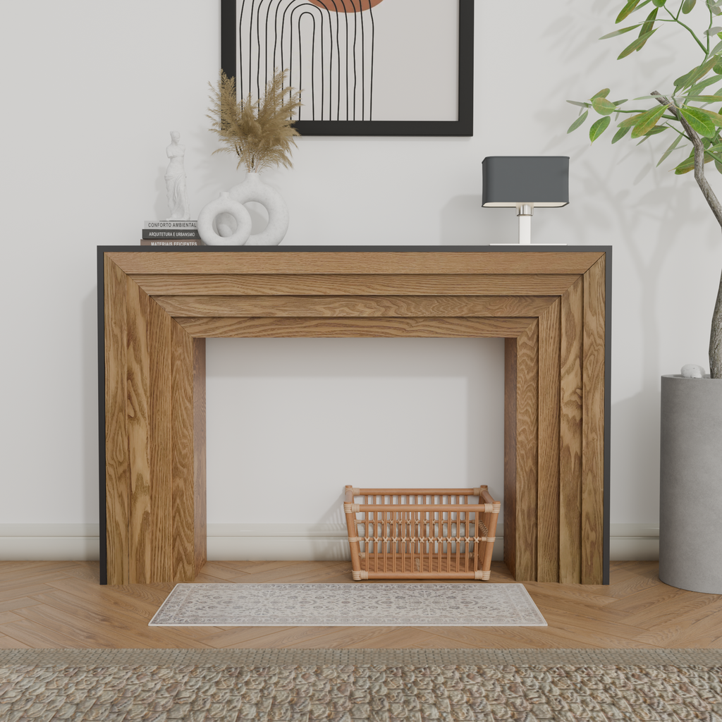 47in Modern Wood Console Table , Entryway Table, Sofa Table - Rustic & Contemporary Design