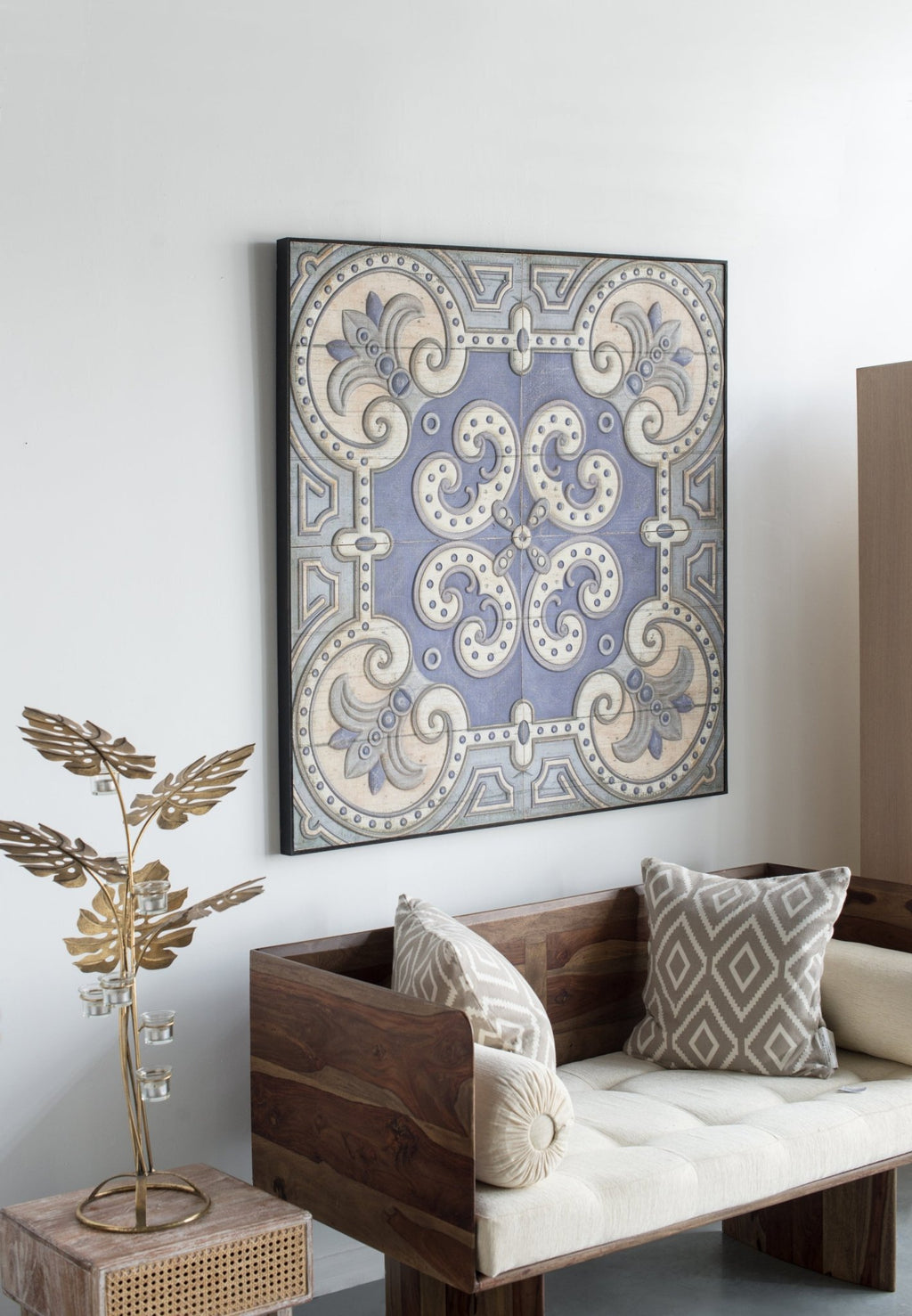 48" x 48" Large Wall Art Panel, Square Wall Decor for Living Room Dining Room Office Bedroom - Groovy Boardz