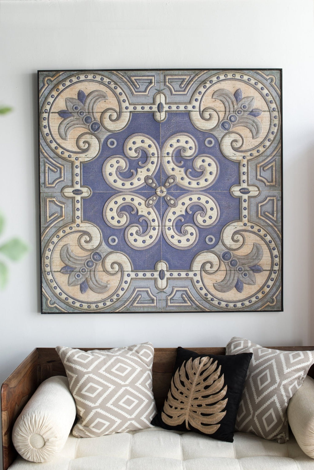 48" x 48" Large Wall Art Panel, Square Wall Decor for Living Room Dining Room Office Bedroom - Groovy Boardz