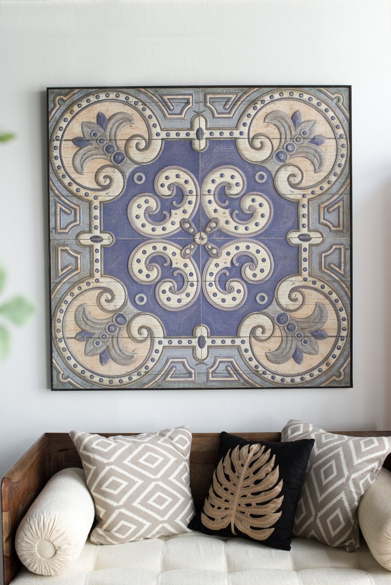 48" x 48" Large Wall Art Panel, Square Wall Decor for Living Room Dining Room Office Bedroom - Groovy Boardz