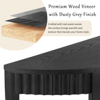 Mirod 55'' Elegant Half-Moon Entryway Table with Wood Veneer and Open Shelf – A Refined Accent Piece for Hallways or Foyers