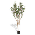 5.2FT Artificial Tree Graceful Evergreen Faux Plant with Lifelike Natural Look Leaves and Sturdy Pot Ideal for Enhancing Indoor Home Decor Office Bedroom or Hallway Decoration 1pc/set Faux Tree