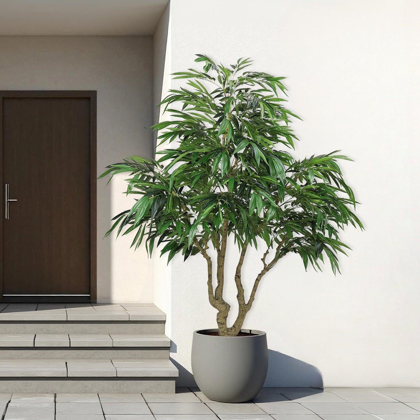 Elegant 7 Foot Faux Silk Artificial Willow Tree.