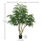 Elegant 7 Foot Faux Silk Artificial Willow Tree.