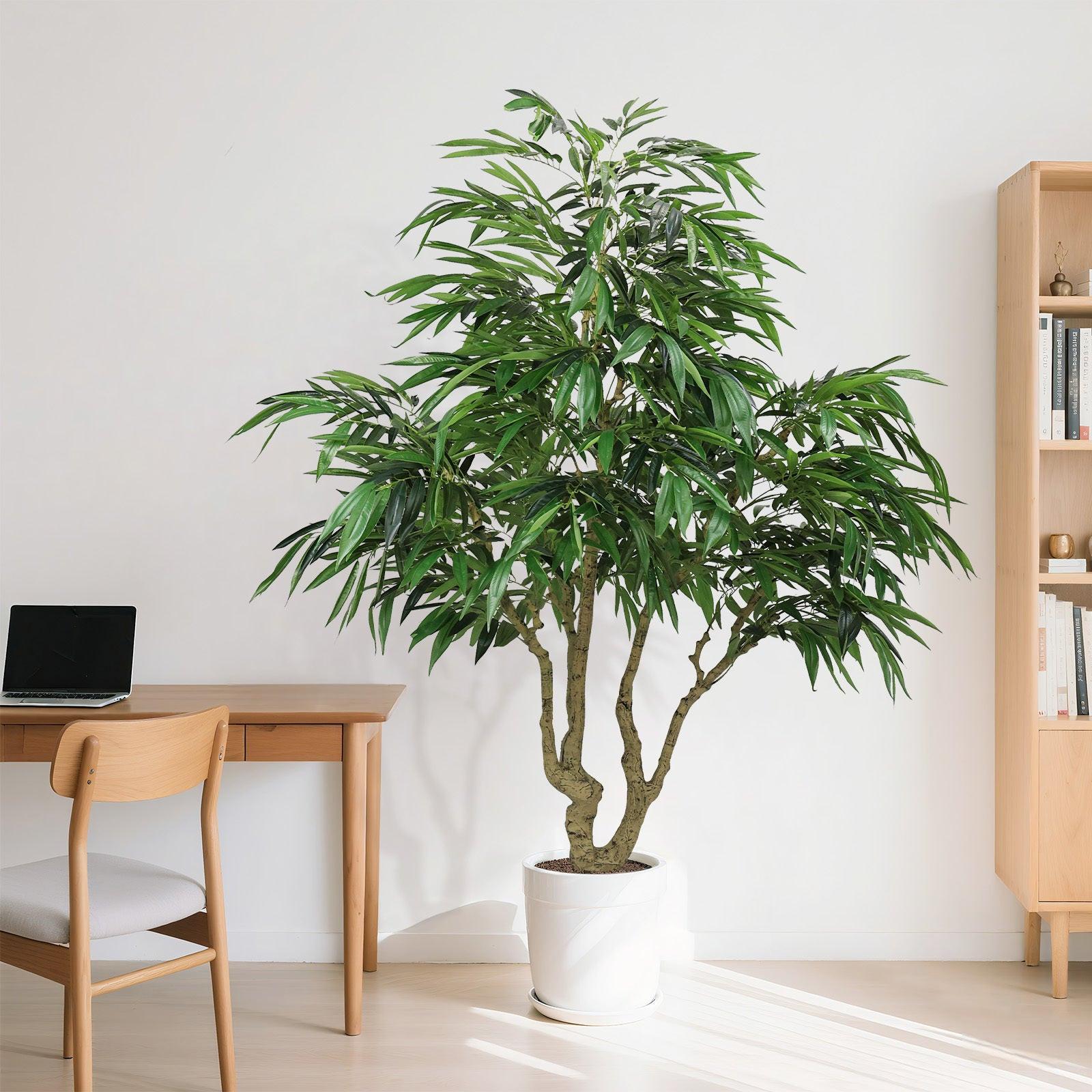 Elegant 7 Foot Faux Silk Artificial Willow Tree.