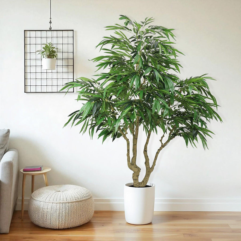 Elegant 7 Foot Faux Silk Artificial Willow Tree.