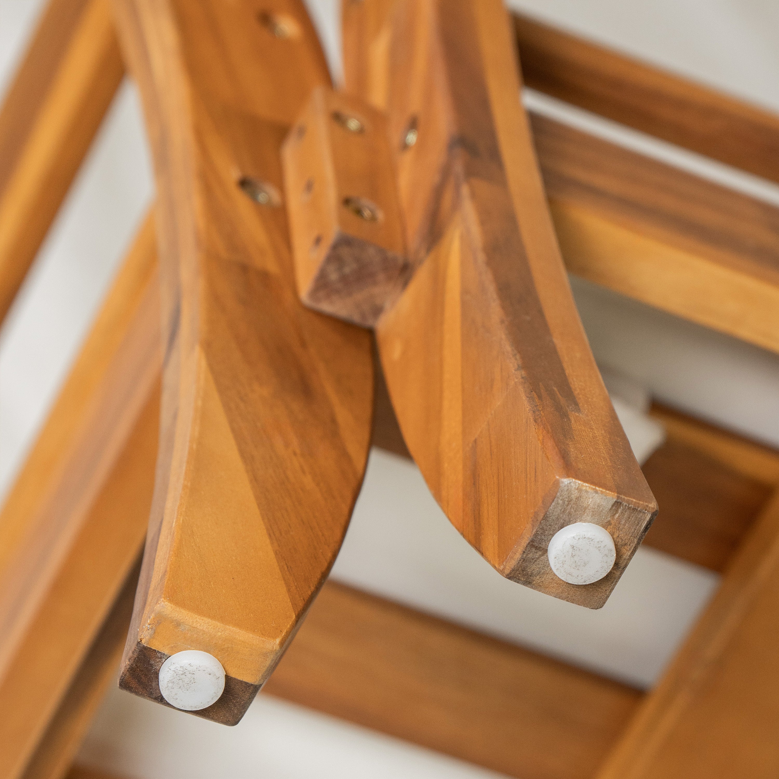 TOPMAX 6 Piece Patio Sofa Set, Acacia Wood Outdoor Modular Sectional Garden Furniture Set L-Shaped Conversation Set, Convertible Daybed with Tea Table, Ottoman, 5 Cushions and Pillows, Teak+Beige