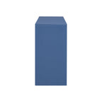 U_STYLE Acacia Wood Veneer Simple Entryway Table with Wavy Design,Suitable for Study,Entryway, Hallway, Living Room, Foyer