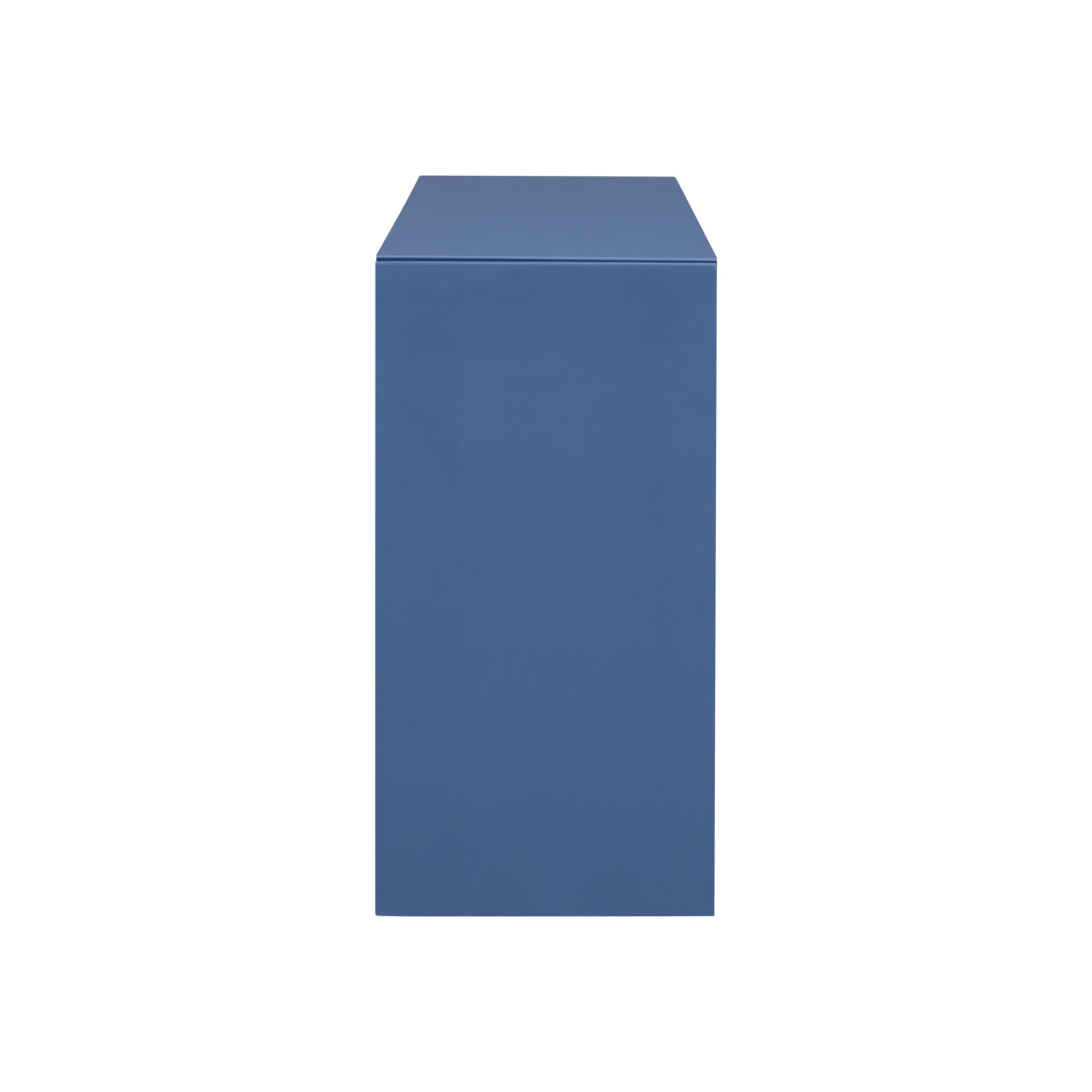 U_STYLE Acacia Wood Veneer Simple Entryway Table with Wavy Design,Suitable for Study,Entryway, Hallway, Living Room, Foyer