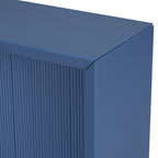 U_STYLE Acacia Wood Veneer Simple Entryway Table with Wavy Design,Suitable for Study,Entryway, Hallway, Living Room, Foyer