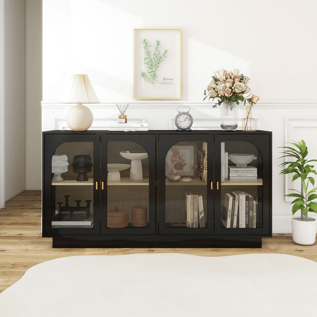 Storage Cabinet with Acrylic Door for Living Room, Dining Room, Study